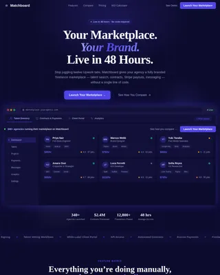 Instant Freelance Network Landing Page Template