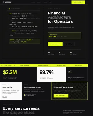 Accounting Digital Presence Booking Website Template