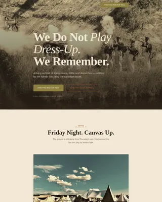 Chronicle — Immersive Historical Experience Landing Page Template