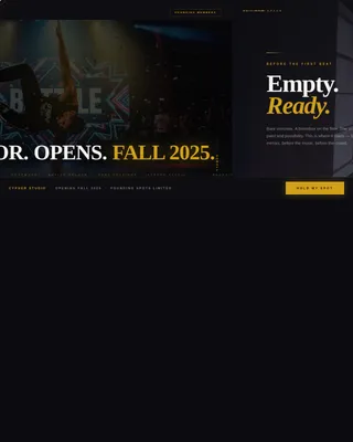 Cypher — Dynamic Urban Dance Landing Page Template