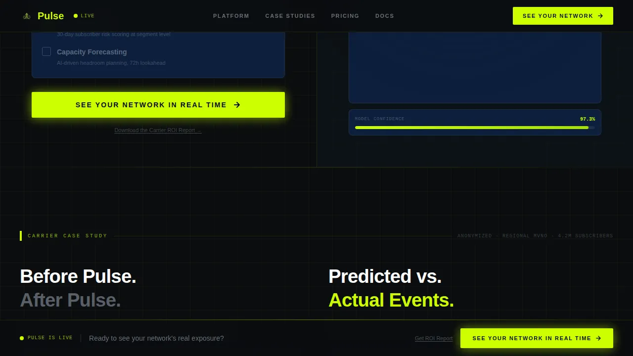Advanced Network Monitoring Landing Page Template