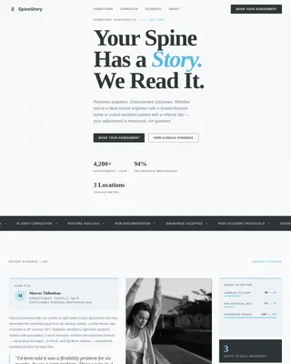 Sports Injury Chiropractic Website Template