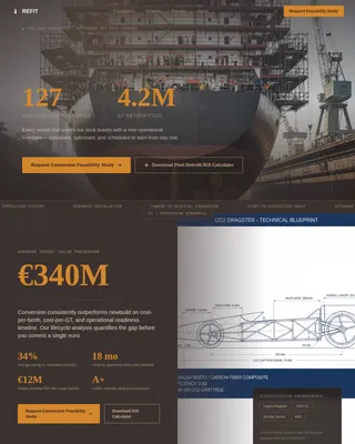 Transform — Expert Vessel Conversion Landing Page Template