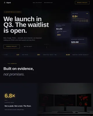 Amplify — Immersive Conversion Marketing Landing Page Template