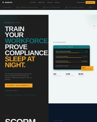 Institute — Powerful Government Training Landing Page Template