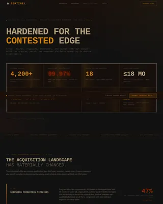 Bastion — Tactical Electronics Operations Landing Page Template