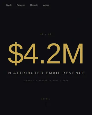 Drip - Bold Brutalist SaaS Email Marketing Agency Landing Page Template
