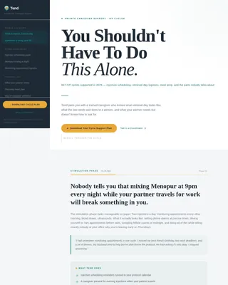 Care — Expert Fertility Support Landing Page Template