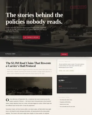 Chronicle — Trusted Insurance Storytelling Landing Page Template
