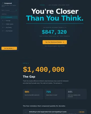 Prosperity — Smart Retirement Planning Landing Page Template