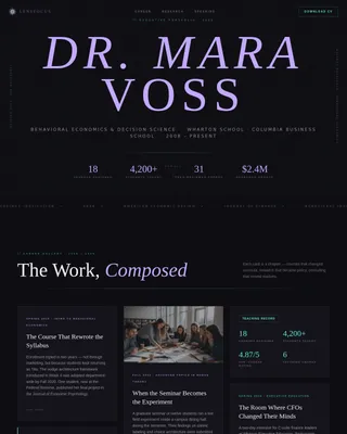 Adjunct Professor Career Careers Website Template