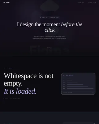 Design — Portfolio UI/UX Showcase Landing Page Template