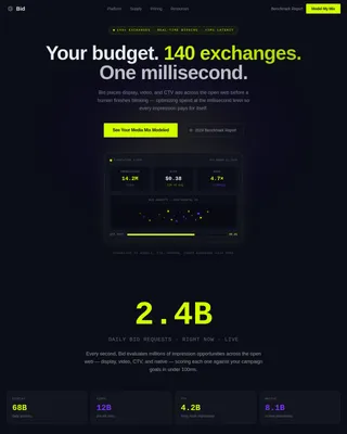 Auction — Instant Programmatic Ads Landing Page Template