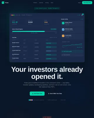 Momentum — Dynamic Shareholder Briefing Landing Page Template