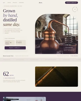 Premium Herb Farming Landing Page Template