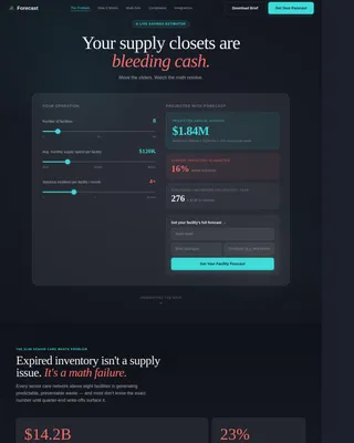 Anticipate — Intelligent Stock Optimization Landing Page Template