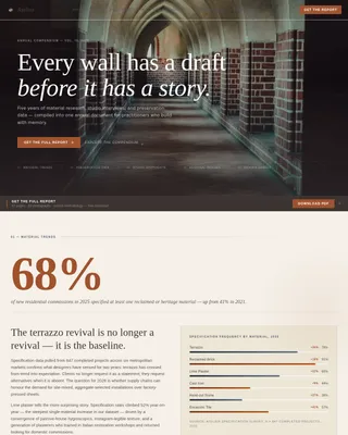 Atelier — Master Craftsman Portfolio Landing Page Template