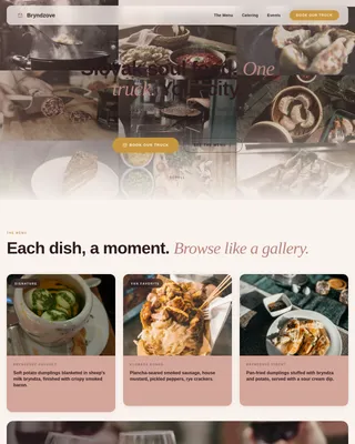 Bryndzova — Elegant Slovak Cuisine Landing Page Template