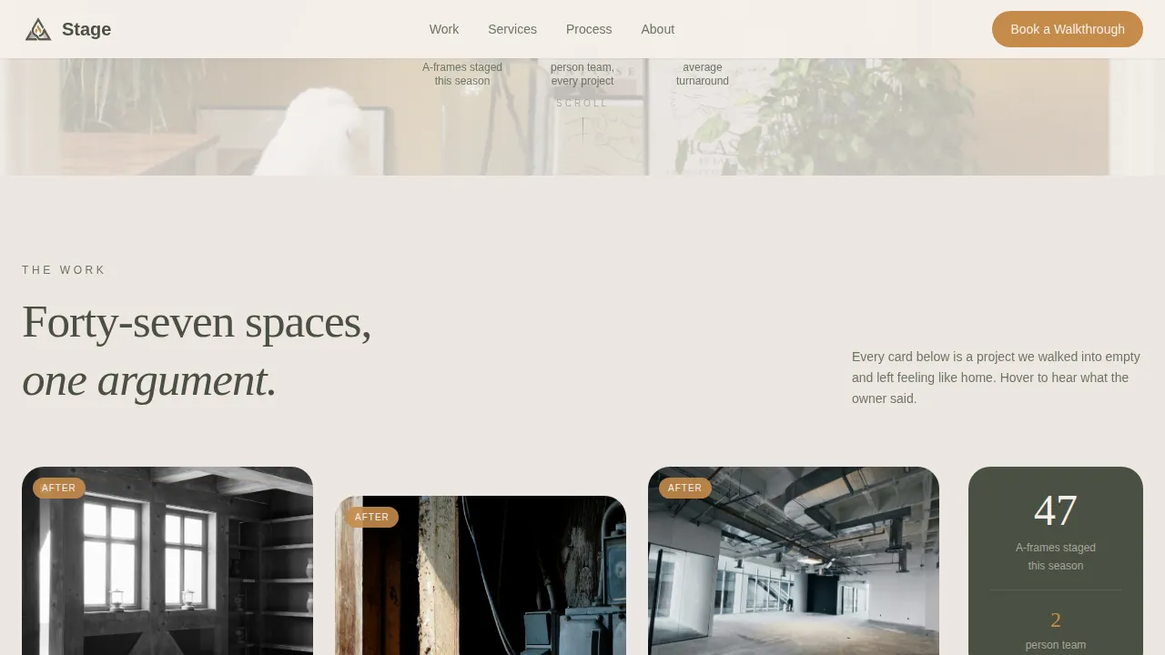 A-Frame House Real Estate Booking Website Template