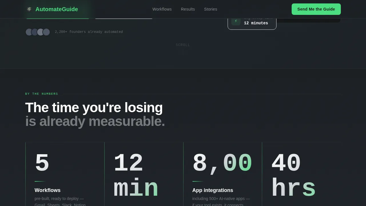 Automate — Intelligent Workflow Optimization Landing Page Template