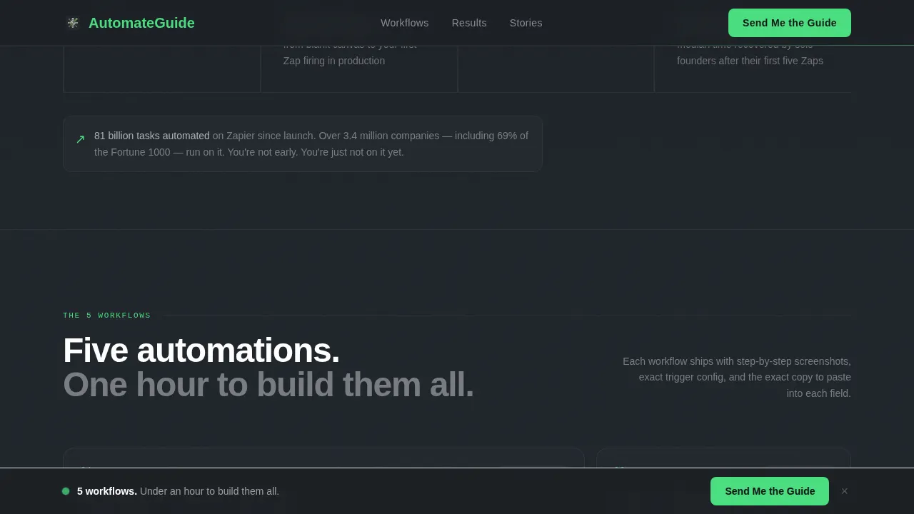 Automate — Intelligent Workflow Optimization Landing Page Template