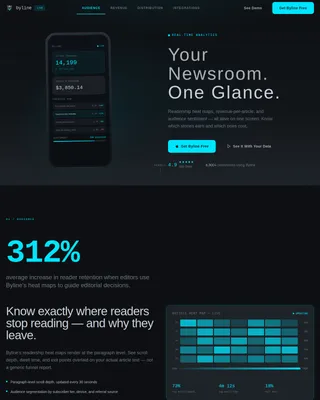 Instant Analytics Mobile App Landing Page Template