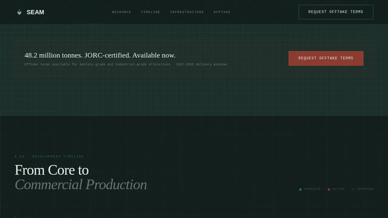 Link — Premium Graphite Extraction Landing Page Template