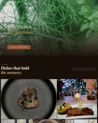 Cuisine — Exclusive Private Chef Landing Page Template