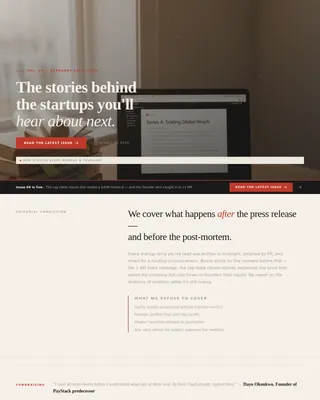 Chronicle — Dynamic Startup Insights Landing Page Template