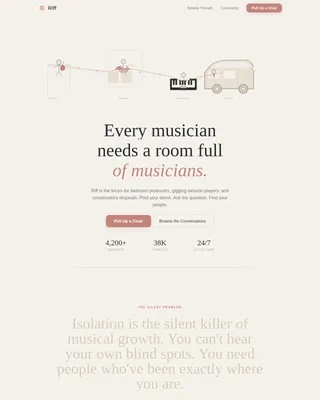 Advanced Musicians Community Professional Website Template