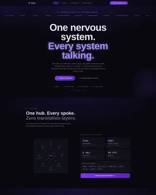 Nexus — Enterprise Health Platform Landing Page Template