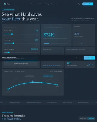 Instant Logistics Dispatch Landing Page Template