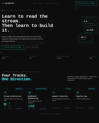 Analyze — Live Analytics Certification Landing Page Template