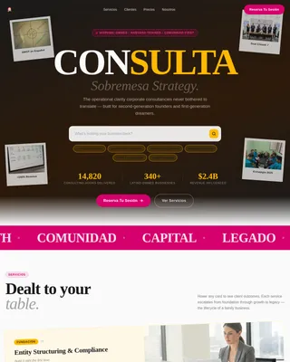 Consult — Strategic Latino Business Landing Page Template