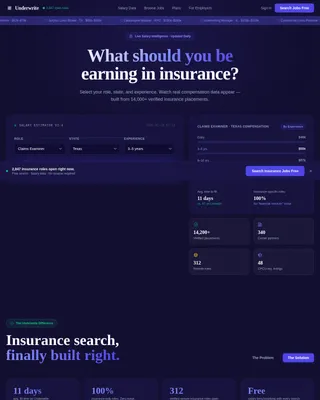 Insurance Digital Presence Careers Website Template