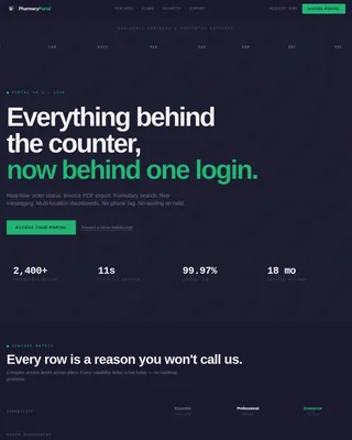 Access — Trusted Pharmacy Platform Landing Page Template