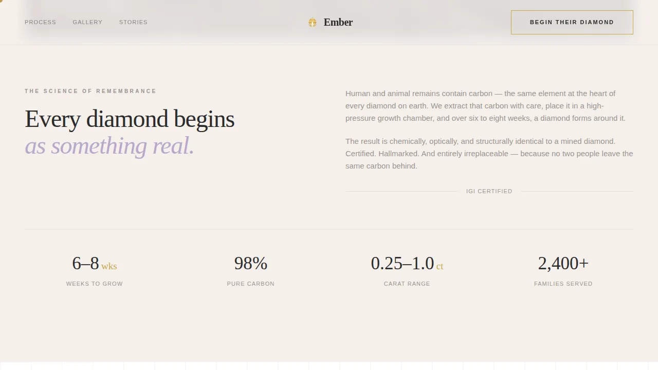 Funeral Services Portfolio & Case Study Website Template