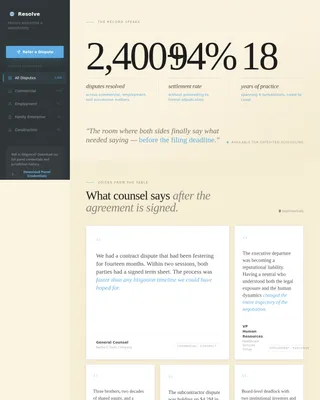 Arbitrate — Trusted Mediation Booking Landing Page Template