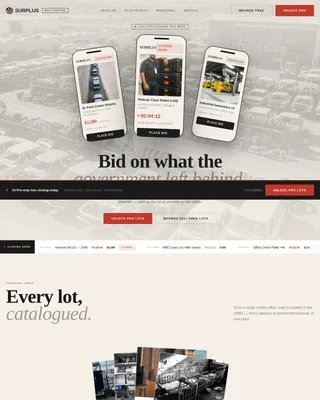 Auction Platforms & Types Pre-Launch & Coming Soon Website Template