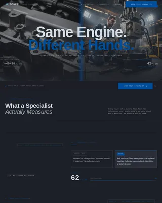 Boxer - Precision Subaru Specialist Landing Page Template