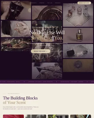 Artisanal Fragrance Studio Landing Page Template