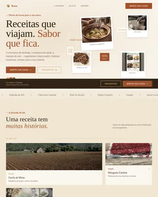 Brasa — Premium Brazilian Meal Kit Landing Page Template