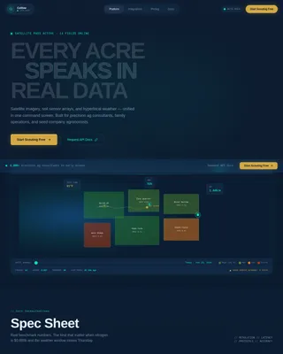 Harvest — Intelligent Crop Management Landing Page Template