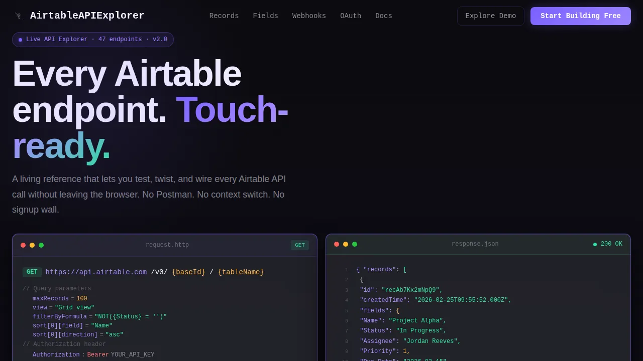 No-Code Platform Documentation Specialist Professional Website Template
