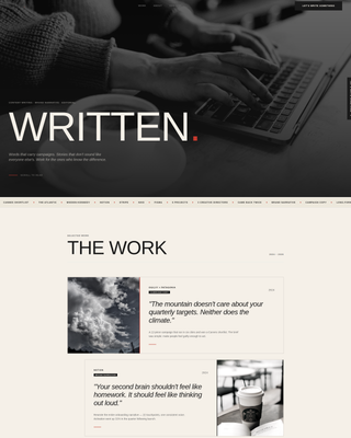 Byline - Ink Driven Content Writer Landing Page Template