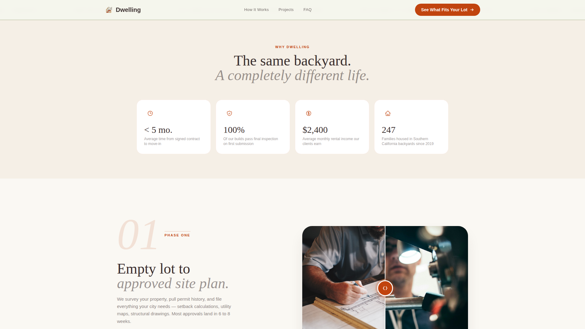 ADU Builder Website Template for Homeowners