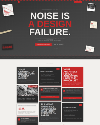 Acoustic & Specialty Design Professional Website Template