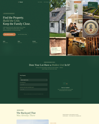 ADU (Accessory Dwelling Unit) Real Estate Booking Website Template