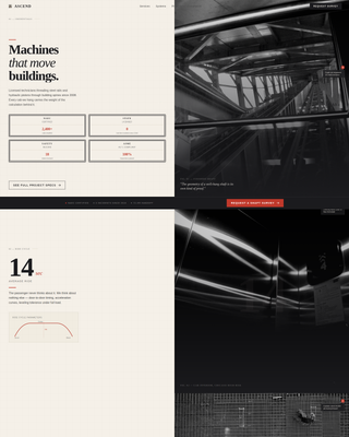 Ascend - Precision Elevator Landing Page Template