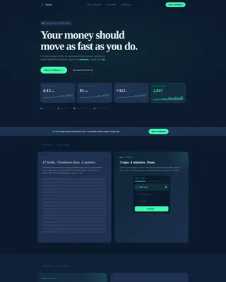 Momentum — Intelligent Youth Investing Landing Page Template